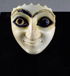 Cabeza de una figura del Templo de Nini-zaza, Mari, 2600 a.C.