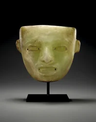 Una máscara de piedra de Teotihuacán, c. 450-650