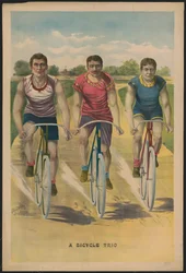 Un trío en bicicleta