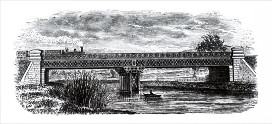 Un puente de celosía