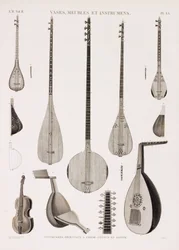 Serie de ilustraciones de instrumentos musicales