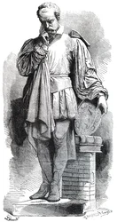 Una estatua de Bernard Palissy