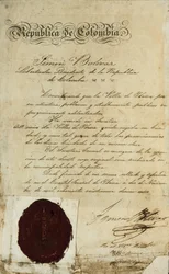Acto de elevación de la villa San Miguel de Ibarra por Simón Bolívar