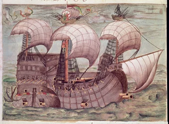 Añadir 15217 f.38v El galeón `Nuestra Señora de Guadalupe