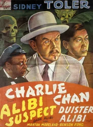 Cartel de la película Charlie Chan: Coartada oscura de Phil Karlson con Sidney Toler
