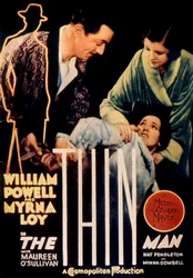 Cartel de la película El hombre delgado de W.S. Van Dyke 1934