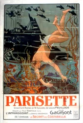 Cartel de la película Parisette de Louis Feuillade 1921 (película muda)