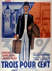 Cartel de la película Trois pour cent de Jean Dréville 1933