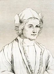 El padre de Albrecht Dürer, después de una pintura de Albrecht Dürer en 1497, de 
