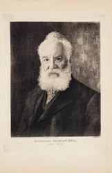 Alexander Graham Bell, inventor y pionero del teléfono nacido en Escocia