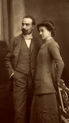 Alfredo Trombetta y su esposa