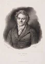 Alois Senefelder, inventor alemán de la litografía, principios del siglo XIX