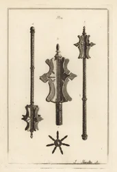 Maza de hierro antigua en la colección de Gustavus Brander