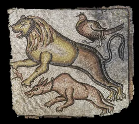 Animales. Mediterráneo Oriental, finales del siglo V-VI. Cubos de mármol y piedra caliza. Museo del Louvre
