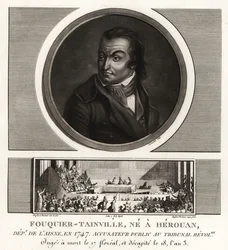 Antoine Quentin Fouquier-Tainville, Fiscal Público, Tribunal Revolucionario, guillotinado en 1795