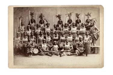 Grupo Ashanti, Alemania 1890s (foto en blanco y negro)