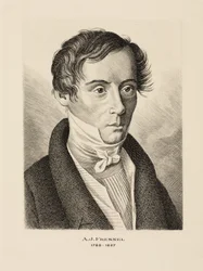 Augustin Jean Fresnel, físico francés, c 1825