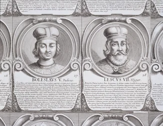 Boleslaw V, el Casto, y Leszek II, el Negro, no. 27 y 28 de 