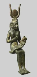 Estatua de bronce de la diosa egipcia
