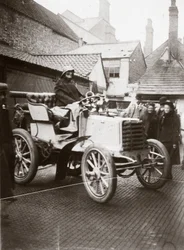 C S Rolls 12 hp Panhard durante la prueba de 1000 millas