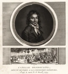 Camille Desmoulins, diputado de París en la Convención Nacional, d
