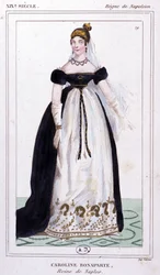 Carolina Bonaparte, hacia 1810 (grabado)