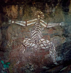 Pintura rupestre, Arnhem Land, Territorio del Norte, Australia, cultura aborigen