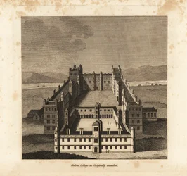 Chelsea College como originalmente fue planeado por el Rey James I