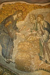 Iglesia de San Salvador de Chora. Jesús y el pan, Estambul, Turquía