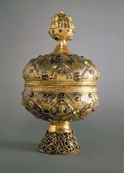 Ciborio, hecho en Limoges por G. Alpais para la Abadía de Montmajour