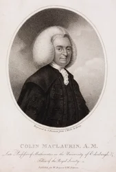 Colin MacLaurin, matemático y físico escocés, c.1740s