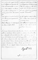 Copia del Concordato entre Napoleón y el Papa Pío VII con la firma del Papa