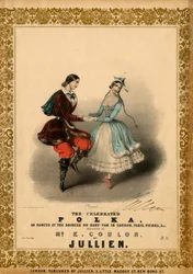 Pareja bailando la Polka c