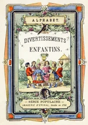 Portada - ronda de niños en un jardín - Alfabeto - entretenimiento infantil - Imagerie d