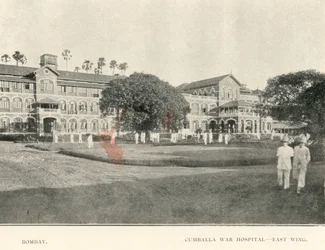 Hospital de guerra de Cumballa , c1900s (foto)