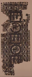 Panel de cortina con escenas de festejo, 500s