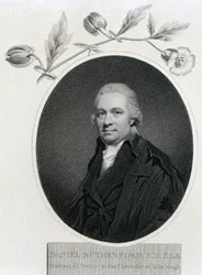 Daniel Rutherford, químico y botánico escocés, principios del siglo XIX