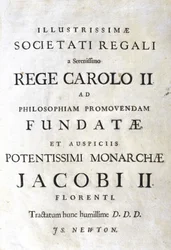 Página de dedicación de los 