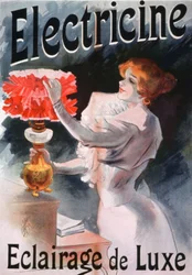 Electricine, anuncio de lámparas eléctricas