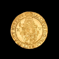 Ryal de oro martillado inglés Moneda