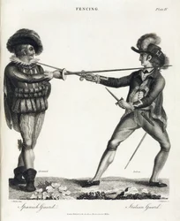 Esgrima: la guardia española y la guardia italiana