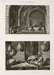 Fabricantes de esteras y tejedores de cestas, Egipto, c. 1798