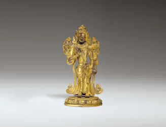 Figura de un Bodhisattva, siglos XVIII-XIX