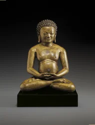 Figura de un yogui sentado, posiblemente Padampa Sangye, siglo XI-XII