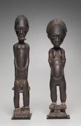 Par de figuras, finales del siglo XIX a principios del siglo XX