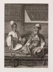 Figuras de Abisinia y Constantinopla