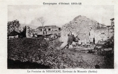 Primera Guerra Mundial - Campaña del Este: Fuente Negocani en Serbia (actualmente Macedonia)