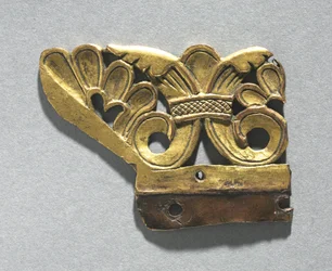 Fragmento de un Cresta Ornamental de un Santuario Relicario, c.1165-1180