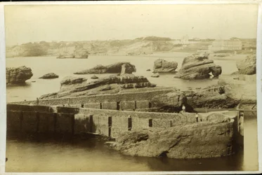 Francia, Aquitania, Pirineos Atlánticos (64), Biarritz: Desarrollo del puerto de pescadores