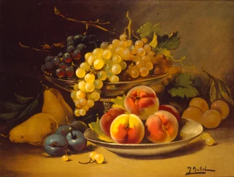 Bodegón francés del siglo XIX. Artista desconocido). aprox. 1870